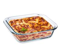 WPPQWP Fuente pequeña de cristal, transparente, mini cazuela para freidora de aire caliente, horno, microondas, 15 x 13 x 4 cm (1,1 L)