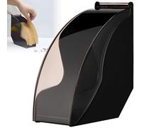WPPQWP Soporte para filtro de café con tapa, soporte para bolsas de filtro, almacenamiento de filtros de café, resistente al polvo, impermeable, almacenamiento para 200 filtros de café (Negro)
