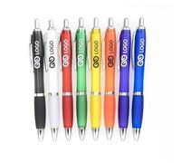 WPRO 100 bolígrafos con impresión Philipp, color verde - Artículos personalizados para ferias, eventos y promociones - bolígrafos con logotipo de empresa personalizables