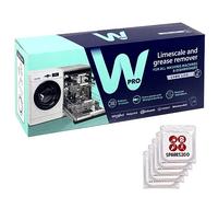 WPRO - Descalcificador para lavadora y lavavajillas (12 bolsitas de 50 g + 5 ambientadores para armario de lavandería)