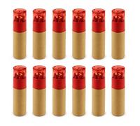WPRO Mini lápices de colores con sacapuntas en caja de cartón, 6 colores, rojo