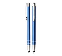 WPRO Toccara | Juego de 2 bolígrafos y lápiz de entrada 2 en 1 | Smartphone & Tablet | Punta fina 3D Touch Screen Stylus Pen | Azul