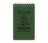 Wpsagek Cuaderno Write In The Rain, cuaderno de campo resistente a la intemperie, bloc de notas con espirales superiores impermeables, bloc de notas de bolsillo portátil, 50 páginas