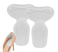 Wpsagek Empuñaduras de talón para zapatos de mujer, código reducido, antideslizante, 2 en 1, almohadilla de talón de silicona, almohadillas de talón para la parte posterior del talón, ajuste más
