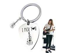 Wpsagek Llavero con púa de guitarra,Llavero Púa de guitarra | I PICK YOU Accesorio de púa de guitarra para amantes de la guitarra Guitarra | Llavero coleccionable con púa de guitarra para guitarristas