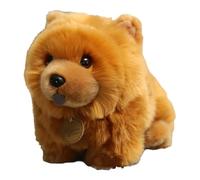 Wpsagek Peluche De Perro Chow, Juguetes De Peluche De Perro Chow De 25 Cm para Niños, Muñeco De Peluche De Perro Chow Realista De Peluche De Perro para Decoración De Dormitorio De Sofá