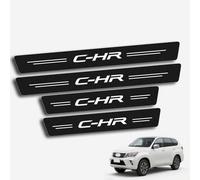 WpTGEX 4 Piezas Pegatinas Protective De Umbral De Puerta para Toyo-TA C-HR, Decoración para Estribos De Coche De Fibra De Carbono De contra Arañazos