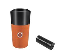 WpTrick Bote De Basura para Coche para Volvo C70 1997-2013 C70, Cubo De Basura Coche Papelera De Coche con 1 Rollos De Bolsa Resistente Al Agua Accesorios Interior,B-Black+Orange