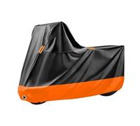 WpTrick Funda para Moto para BMW F 750 GS Sport 2021, Impermeable Funda Moto, con Tiras Reflectantes Y Orificios para Cerradura, Resistente Al Lluvia Viento,A-Black+Orange-240 * 125 * 90cm