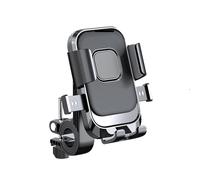 WpTrick Soporte MóVil Moto para Piaggio Liberty 125 MP3 500 Medley Beverly 300 ZIP50, Soporte Movil Bicicleta 360° RotacióN, Soporte TeléFono Moto Anti VibracióN, LiberacióN con Un BotóN,A