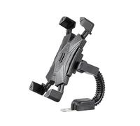 WpTrick Soporte Móvil Moto para Suzuki Burgman 650 2017-2024, Soporte Teléfono Manillar, Porta Móvil Scooter, Antivibración Bloqueo Automático, 360° Rotación Robusto,Black-B