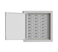 WPWSDWMX Caja Fuerte para Celular, Armario de Pared con Protección contra Interferencias de Señal, con Cerradura Metálica y Llave, 6/10/12/16/24 Compartimentos(45 * 48 * 24cm)