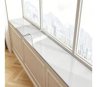 WPWSDWMX Tapete Transparente PVC para Alféizar, 2mm Protector de Ventana, Mueble TV, Escritorio, Impermeable y Resistente al Calor(10x160cm/4x63in)