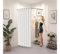 WPYGHLJN Vestuario Portátil Probador, Tipo C Tienda De Ropa Vestuarios, Montado En La Pared Intimidad Pantalla para Centro Comercial, Oficina Dividir, 3 Colores