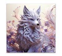 WQBQKKX Animales Salon Modernos Pared Decorativos Lienzo Abstracto Cuadros Decoracion Salon Modernos Dormitorios Decorativos Pared Casa（Metálico 73-70x70cm Sin marco