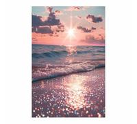 WQBQKKX Cuadros Decoracion Salon verano océano arena playa Lienzos Elegante Moderno Cuadros Pared Imágenes Wall Art Prints Decor Canvas Grande XXL（Rosa 9-40x60cm Sin marco