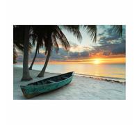 WQBQKKX Paisaje marino lienzo arte mural Vintage Moderno Cuadros Decoracion Dormitorio Cocina Pared Imágenes Wall Art Prints Decor Canvas（Naranja 64-20x30cm Sin marco