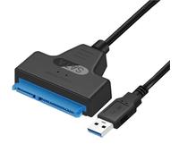 WQBQXNY Cable adaptador USB 3.0 Cable USB a SATA 3 Compatible con conector de computadora HDD externo de 22 pines y 2,5 Lnche
