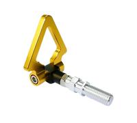 WQBQXNY Modificación de Coche Parachoques Delantero triángulo Gancho de Remolque Parachoques se Adapta a la mayoría de los vehículos triángulo Remolque Gancho Pieza de Coche(Gold Japanese)