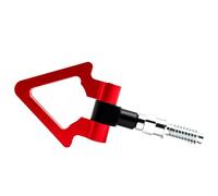 WQBQXNY Modificación de Coche Parachoques Delantero triángulo Gancho de Remolque Parachoques se Adapta a la mayoría de los vehículos triángulo Remolque Gancho Pieza de Coche(Red European)