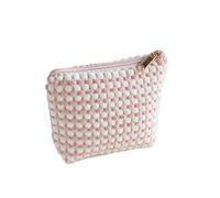 WQCMH Bolsa De CosméTicos De Viaje Bolsa PortáTil De Pintalabios Girly PortáTil Almacenamiento De Gran Capacidad Conjunto Clasificado De Cuatro Piezas(Triángulo-Rosa)