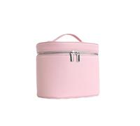 WQCMH Caja De CosméTicos De Gran Capacidad con Caja De Almacenamiento Interna, Bolsa PortáTil De CosméTicos De Viaje(Rosa)