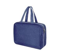 WQCMH Gran Gancho Colgante Neceser, Bolso Impermeable Plegable, Maquillaje De Viaje, Maquillaje CosméTico, Maquinilla, Funda Organizadora De Almacenamiento, Suministros De BañO.(Azul)