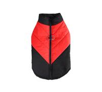 WQCMH Pet Down Jacket for Big Dogs Winter Warm Medium Large Dog Clothes Waterproof Bulldog Shepherds Greyhound Mascotas Coats(Red,S)