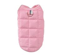 WQCMH Winter Warm Cotton Padded Jacket Windproof Simple Dogs Vest Coats for Small Medium Dog Puppy Bulldog Pet Dogs Clothing(Pink,L)
