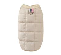 WQCMH Winter Warm Cotton Padded Jacket Windproof Simple Dogs Vest Coats for Small Medium Dog Puppy Bulldog Pet Dogs Clothing(White,L)