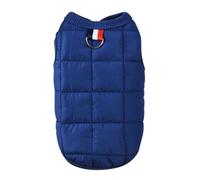 WQCMH Winter Warm Cotton Padded Jacket Windproof Simple Dogs Vest Coats for Small Medium Dog Puppy Bulldog Pet Dogs Clothing(Blue,XL)