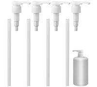 WQDD STANPET Bomba Dosificadora 28/410-4 Unidades sin Botella, Dispensador de Jarabe y Jabón Reutilizable para Bebidas Concentradas, Shampoo y Líquidos, Compatible con Botellas de 500ml y 1L