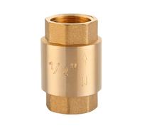 WQGQPXOB 1/2" 3/4" 1" 1-1/4" 1-1/2" 2" Female Male Thread Brass In-Line Spring Check Valve One Way Water Pump(Female to Male,0.75 Inch)