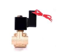 WQGQPXOB 1/4" Normally Closed Brass High Pressure Non Hot Solenoid Valve 110V 24V 12V 24v(NPT-230VAC-VIT-SEAL)