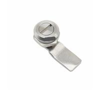 WQGQPXOB 1 Juego de Cerradura Panel Bloqueo Cinet distribución instalación 22mm, Triangular Acero Inoxidable 304, Puerta, cámara(Slotted Lock no Key)