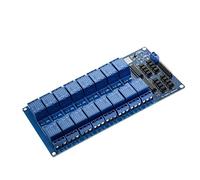 WQGQPXOB 1 Uds. Módulo de relé 16 Canales 5V for Aislamiento optoacoplador cinturón Placa electrónico Arm AVR DSP(12v 16 Channel Relay)