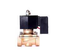 WQGQPXOB 3/4" Normally Closed Brass 24VDC 12VDC 110VAC 220v Non Hot Solenoid Valve for 24 Hours Working(12VDC)