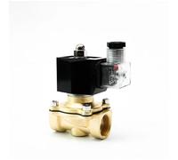 WQGQPXOB 3/8" Brass Electric Solenoid Valve IP65 Waterproof Normally Closed with LED Power Indicato24V 12V 220V 110V(BSP-240VAC-NBR-SEAL)