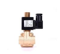WQGQPXOB 3/8" Normally Open High Pressure Solenoid Valve 0955 Series 220V 110V 24V 12V Brass 1.6MPA Water Air Valves(NPT-24VDC-VIT-SEAL)