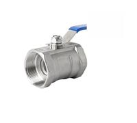 WQGQPXOB 304 Stainless Steel Ball Valve DN15/2 Points 3 4 6 One-Piece Threaded Internal Thread(316Lmaterial Quality,DN8)