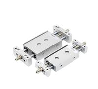 WQGQPXOB Cilindro de Aire comprimido de Gas ST10, 16, 20 y 25 mm con vástago de pistón Doble, diámetro Interior y Carrera Ajustable, Cilindro Deslizante, 1 Unidad(STMB20,75)
