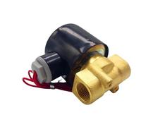 WQGQPXOB Solenoid Valve Normally Closed Brass DN06/08/10/15/20/25 1/4" 3/8" 1/2" 3/4" 1" 12V 220V 24veumatic for Water Oil Helium Gas(12V-Copper Body,DN6)