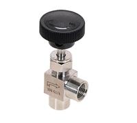 WQGQPXOB Válvula de Aguja de Acero Inoxidable SS304, Hilo Femenino de ángulo Recto BSP 1/8#39; #39; 1/4#39; #39; 1/2#39; #39 1 Uds.(0.25 Inch)