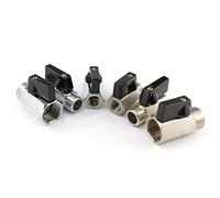 WQGQPXOB Válvula de Bola de latón 1/8 quot; 1/4 quot; 3/8 quot; 1/2 litro; BSP roscado Mini Macho a Hembra compresor de Aire Agua Gas Aceite válvula de Cierre 1 Uds(Female To Female,0.5 Inch)