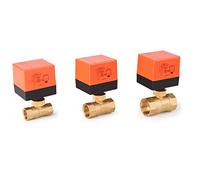 WQGQPXOB Válvula de Bola eléctrica AC220V DN15-50 3 Cables Control de vía 2 Hilos de latón válvula de Bola eléctrica Estable motorizada 1 Uds(DN15)