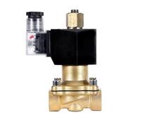 WQGQPXOB Válvula Solenoide de latón Resistente al Agua IP65 1/2 Pulgadas, válvulas solenoides Agua/Gas Normalmente Abiertas 24V, 12V, 220V y 110V for ambientes húmedos(BSP-24VAC-VIT-SEAL)