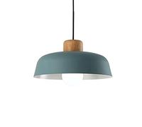 WQHPLMD 1 Pack Nordic Stylish Ceiling Lamp Kitchen Island Pendant Light fixtures with Adjustable Hanging Height, Metal Industrial Dining Lights Fixture for Table Bar Cafe (Color : a Blue, Size : 30cm
