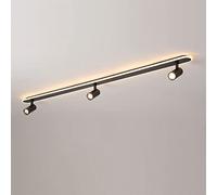 WQHPLMD 3-Way Adjustable Rotating Black Ceiling Spotlight, 5CM Diameter, 11CM Height - Interior Lighting Solution