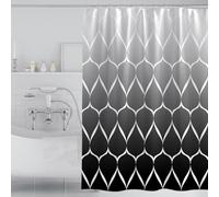 WQHPLMD 32x72 Bath Shower Curtain for Farmhouse Geometric Pattern, 80x180cm Bathroom Decorative