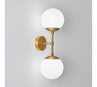 WQHPLMD Antique Brass Bracket Wall Light for Corridor, Bedroom and Living Room - G9 LED Lamp Holder